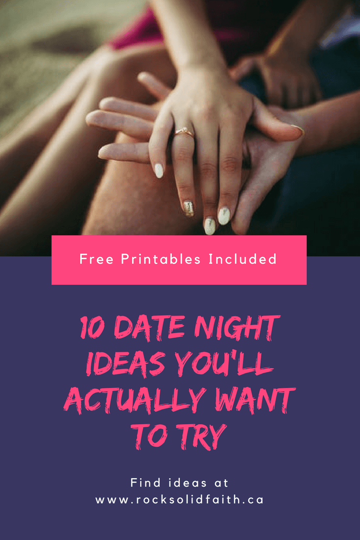 10 date night ideas, include free printables, date night for married couples, fun things to do