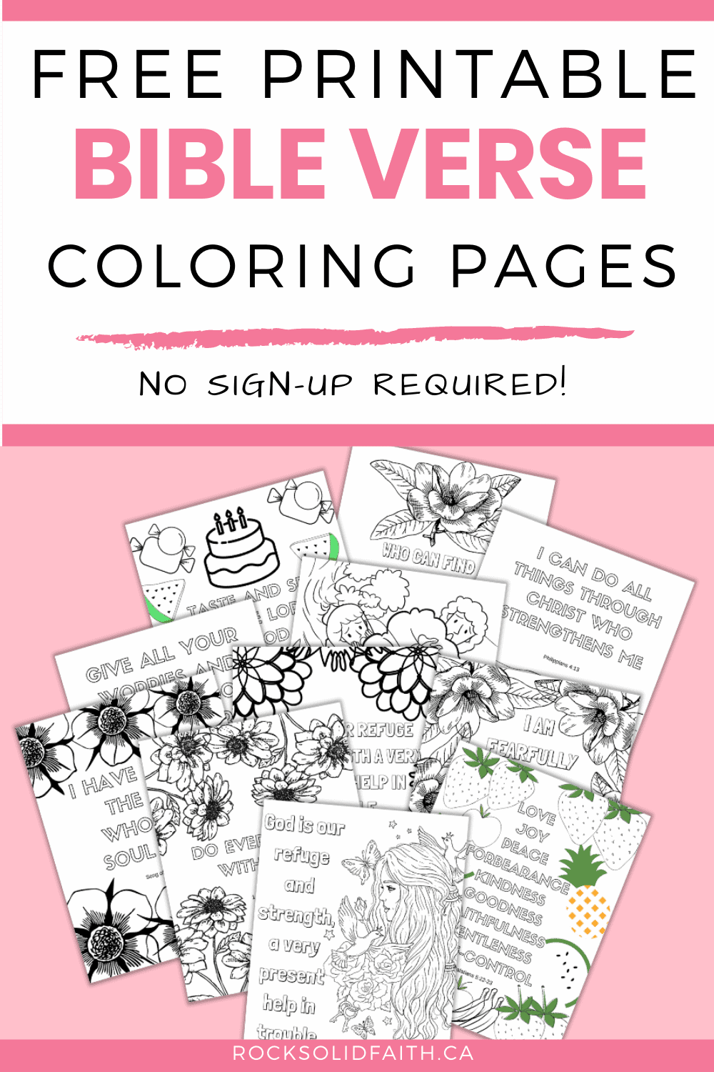 Bible Verse Printable Coloring Pages