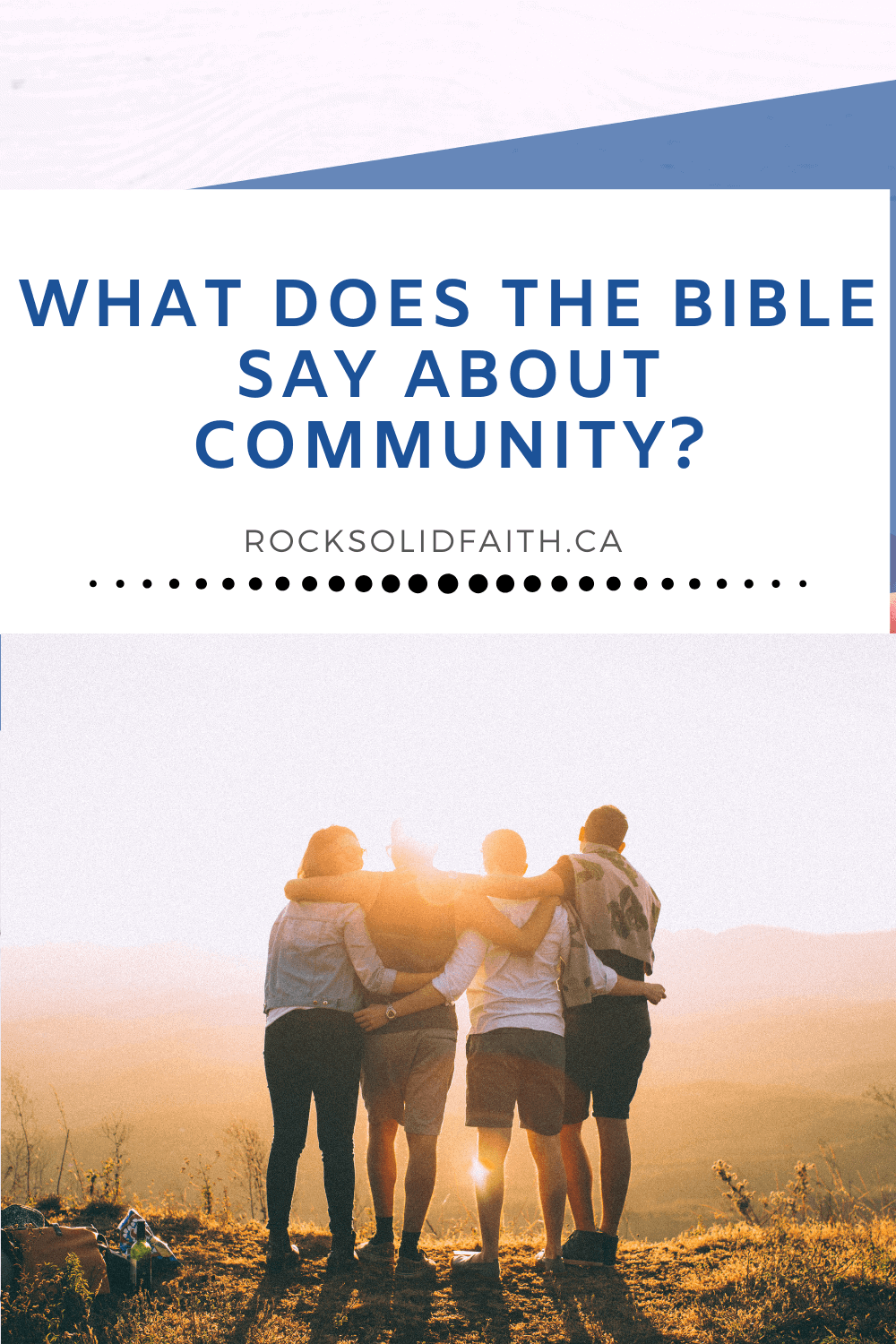 Bible verses about community