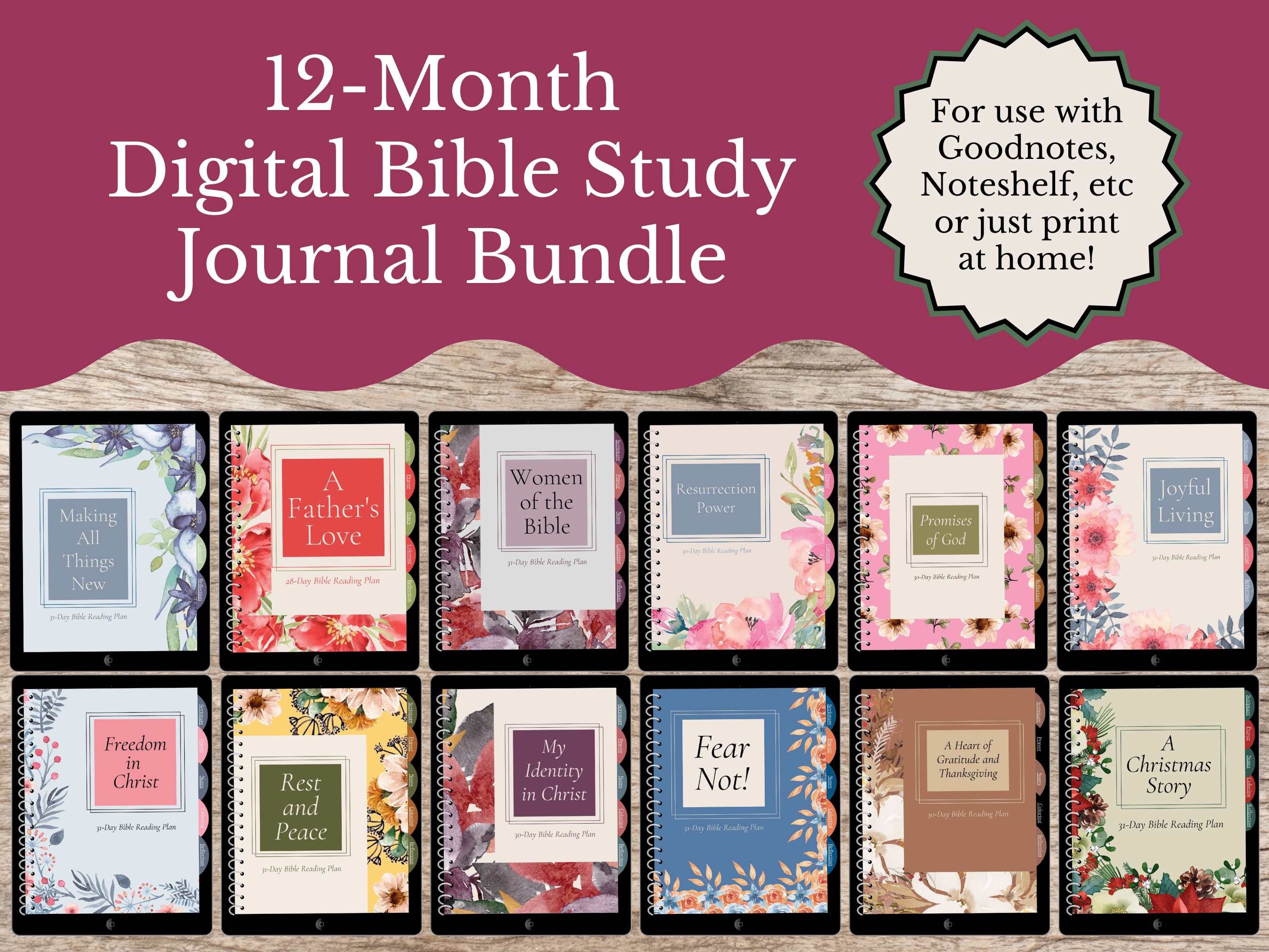 Guided bible studies Digital Bible Study Journal
