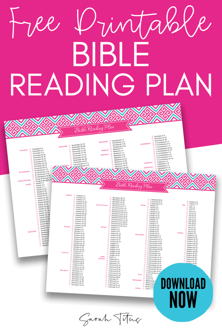Printable Bible Reading Checklist Printable Bible Reading Checklist
