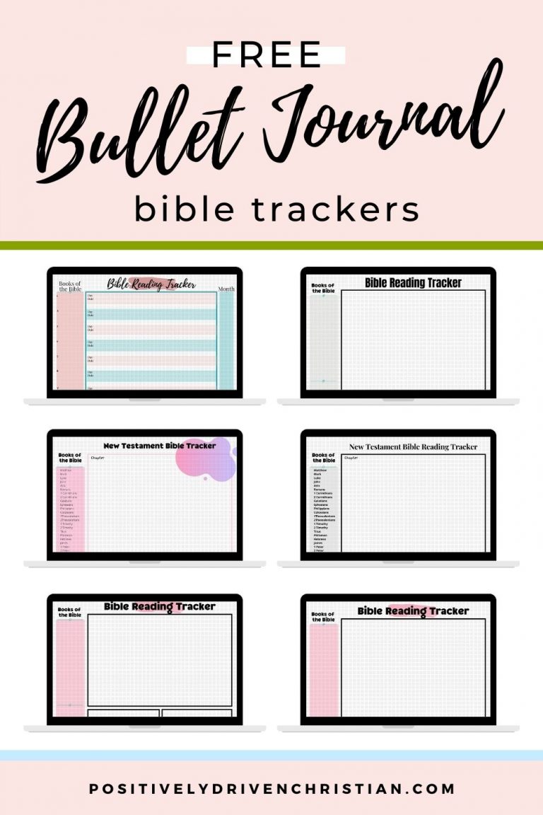 13 Cute Printable Bible Reading Checklists