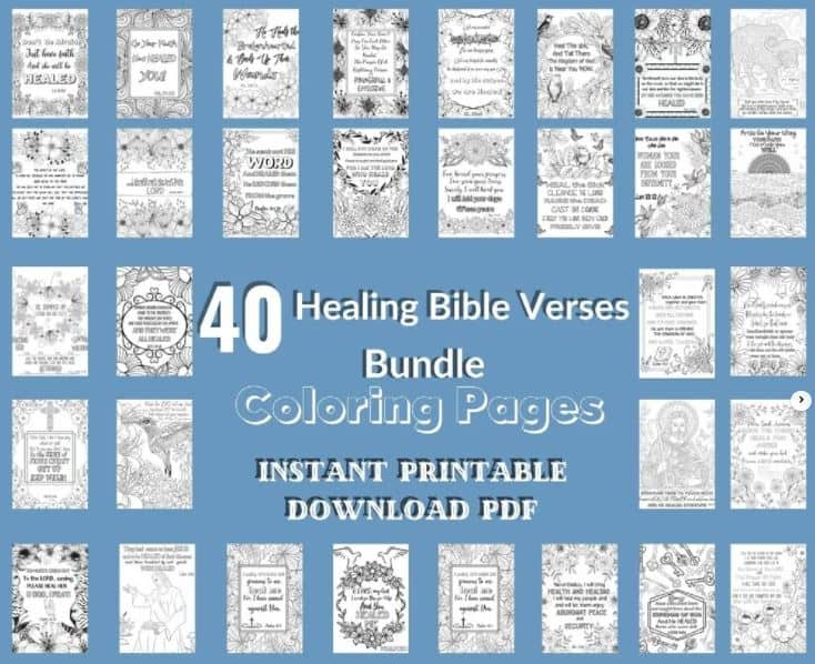 healing bible coloring pages
