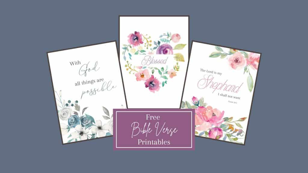 Gorgeous FREE Printable Bible Verses To Frame